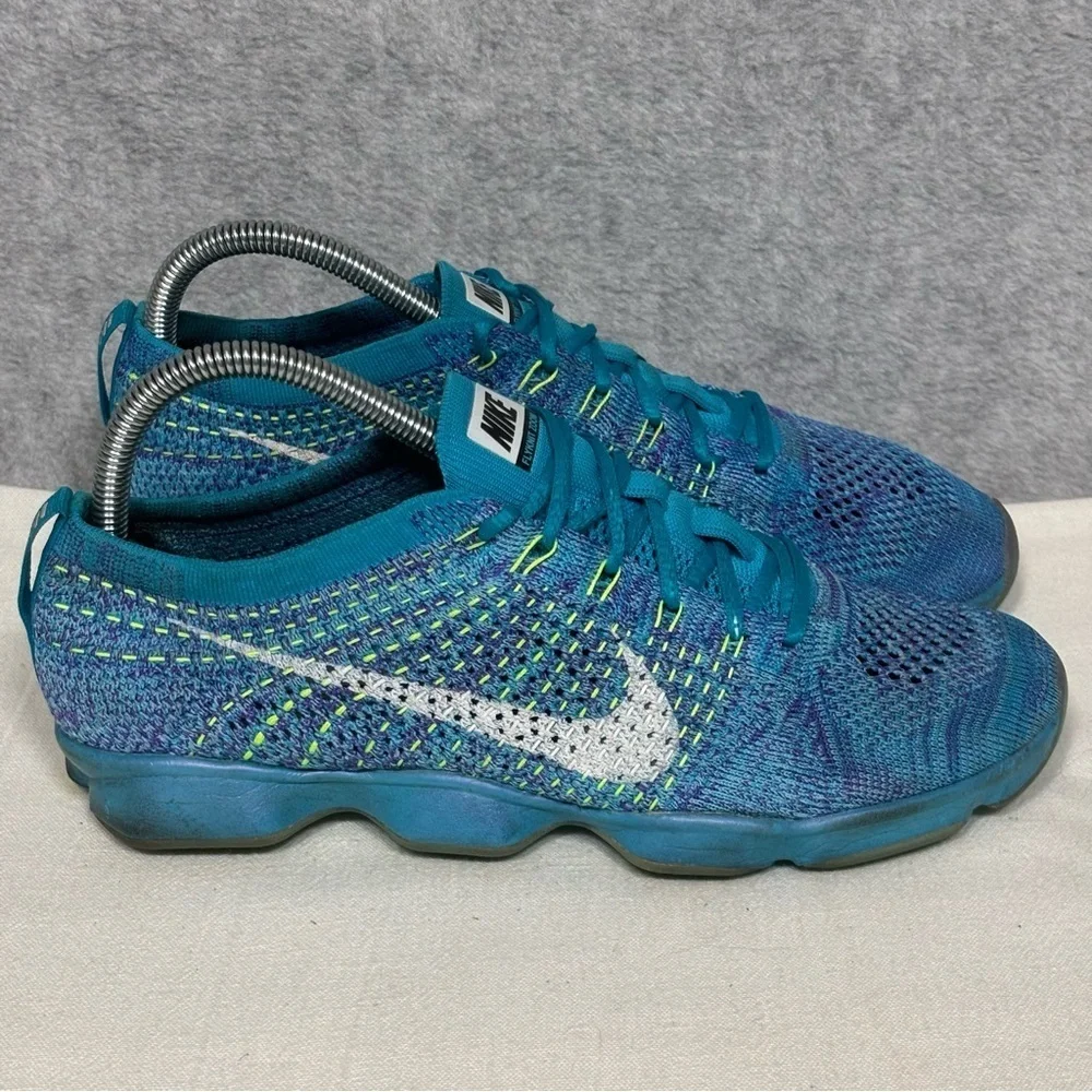 Nike Flyknit Zoom Agility Training Sneakers-Blue Volt-Women Size 9